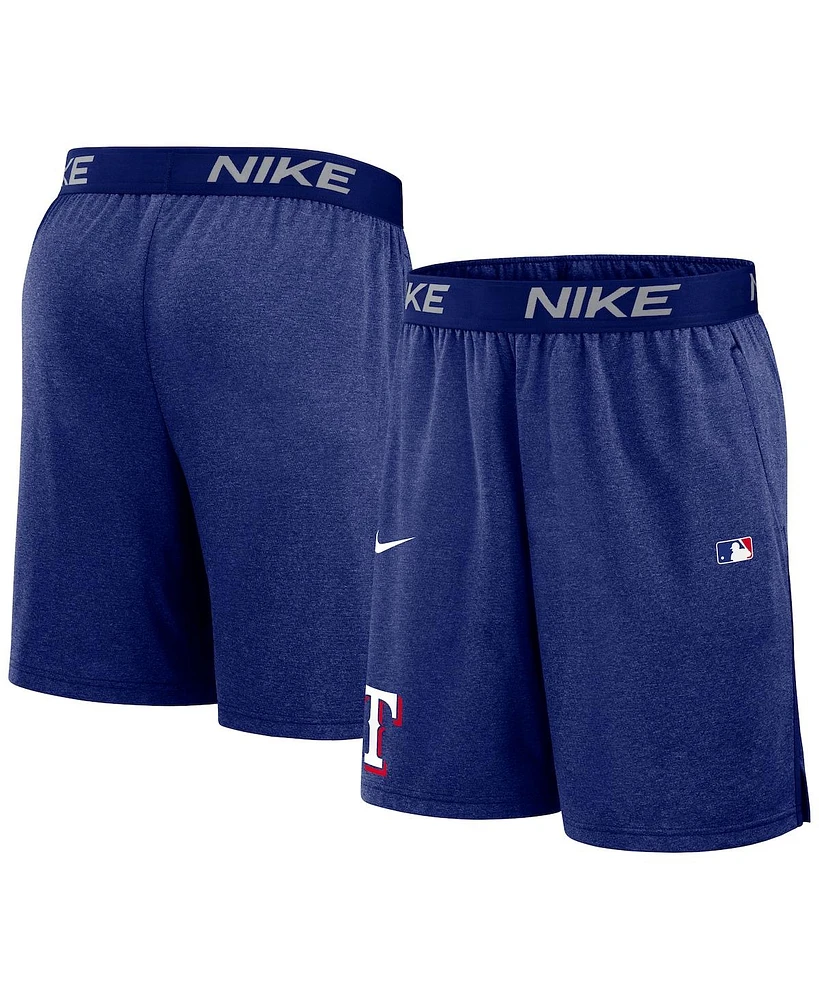 Nike Men's Royal Texas Rangers Authentic Collection Performance Knit Shorts