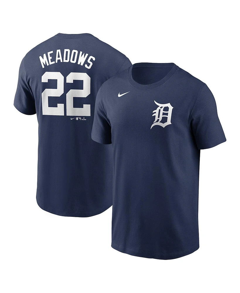 Nike Men's Parker Meadows Navy Detroit Tigers Fuse Name Number T-Shirt
