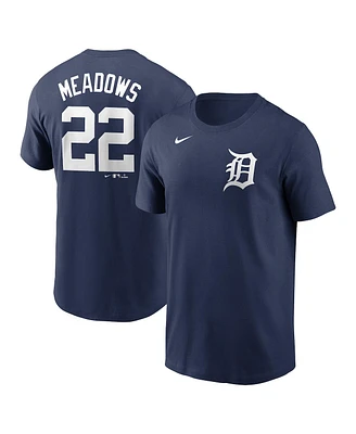 Nike Men's Parker Meadows Navy Detroit Tigers Fuse Name Number T-Shirt