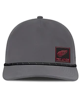 Fanatics Men's Gray Detroit Red Wings Captain Rope Adjustable Hat