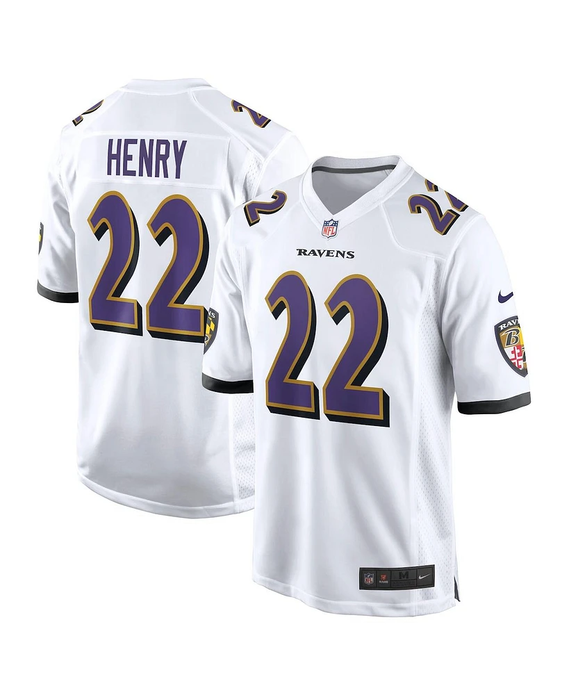 Nike Men's Derrick Henry White Baltimore Ravens Game Jersey