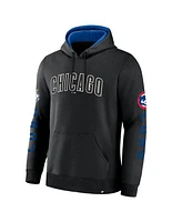 Fanatics Men's Black Chicago Cubs Big City Legacy Fleece Pullover Hoodie