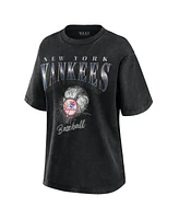 Wear by Erin Andrews Women's Charcoal New York Yankees Boyfriend T-Shirt