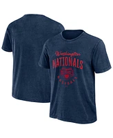 Fanatics Men's Navy Washington Nationals Cooperstown Collection Washed T-Shirt