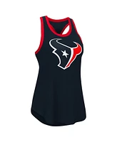 G-iii 4Her by Carl Banks Women's Navy Houston Texans Tater Racerback Tank Top