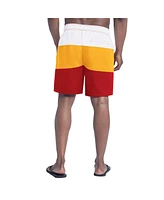 G-iii Sports by Carl Banks Men's Red/Gold Kansas City Chiefs Sunrise Volley Swim Shorts