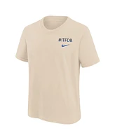 Nike Big Boys and Girls Natural Los Angeles Dodgers City Connect T-Shirt