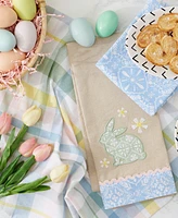 Design Imports Assorted Garden Bunny Dishtowel, Set of 3