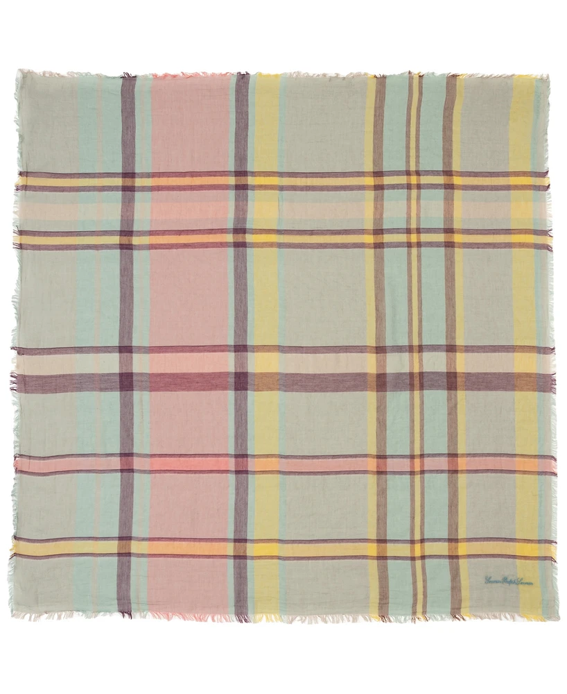 Lauren Ralph Lauren Spring Woven Plaid Square Scarf