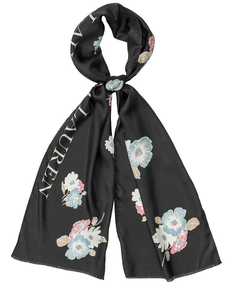 Lauren Ralph Spring Floral Oblong Scarf