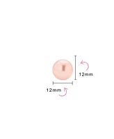 Bling Jewelry Classic Light Pink Drop Ball Earrings with Simulated Sterling Silver