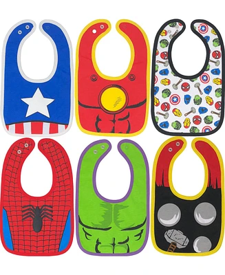 Spider-Man Marvel Avengers 6 Pack Bibs