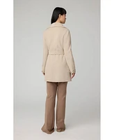 Soia & Kyo Women's Bridgette-n Straight-Fit Double-Face Wool Coat