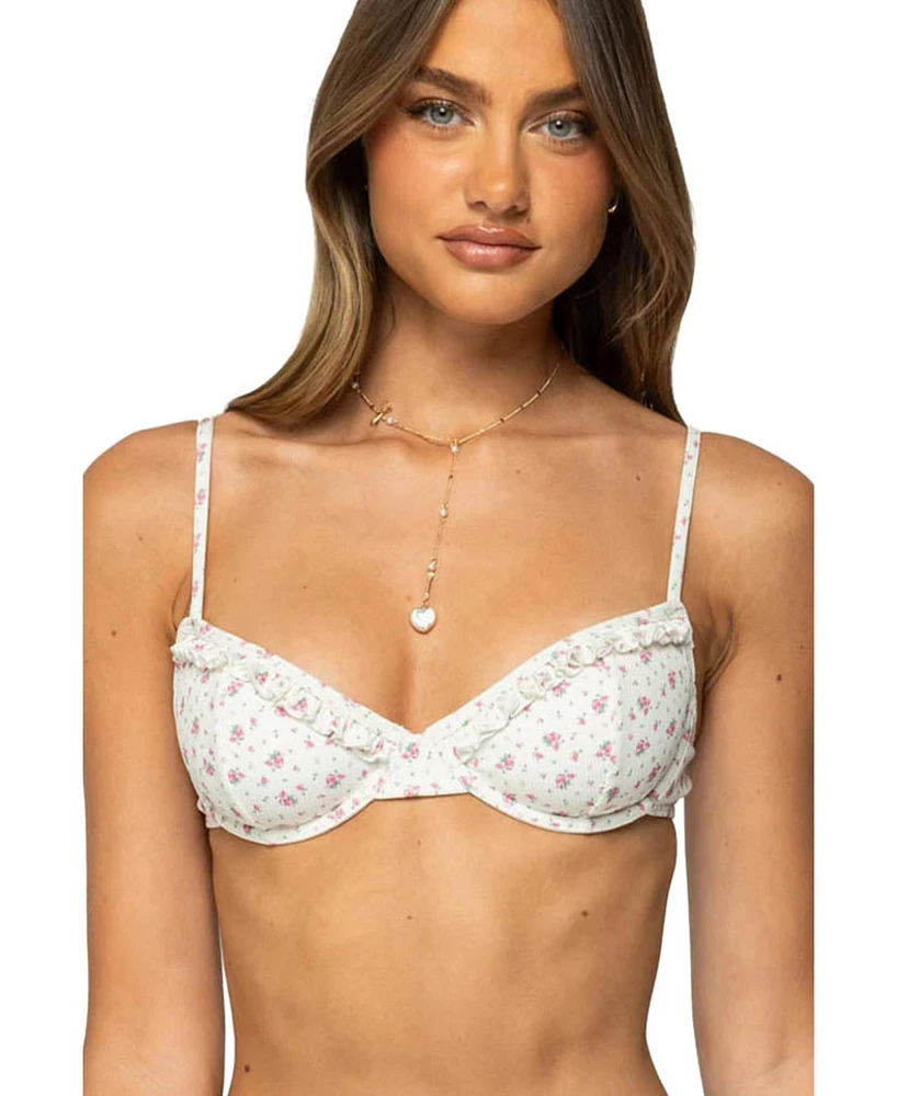 Edikted Women's Amelia Cupped Bikini Top