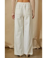 Crescent Women's Rena White Denim Pants