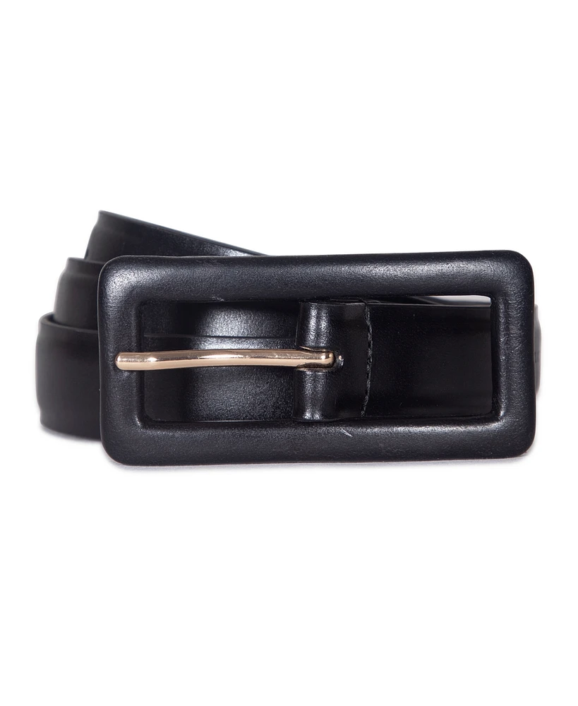 Michael Kors Women's Leather Covered Buckle Belt