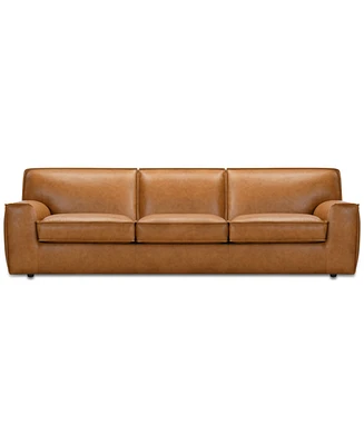 Glympton 110" Leather Sofa, Exclusively at Macy's