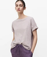 Mango Women's Short-Sleeved Cotton T-Shirt