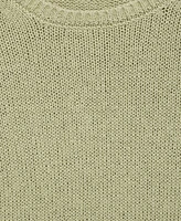 Mango Women's Short-Sleeved Knitted Cotton Sweater