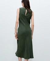 Mango Women's Shift Midi Dress
