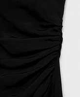 Mango Women's Draped Straight Dress