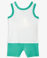 First Impressions Baby Boys Dog Graphic Colorblocked Sunsuit, Exclusively at Macy's