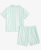 First Impressions Baby Boys Cotton Striped Shirt & Shorts, 2 Piece Set, Exclusively at Macy's