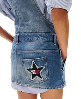 Tommy Girl Women's Denim Dungaree Dress