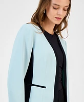 Kasper Women's Contrast-Trim Open-Front Blazer