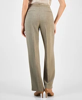 Kasper Women's Mid Rise Straight Leg Pants, Regular & Petite