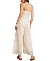 Lucky Brand Women's Cotton Printed Gauzy Jumpsuit