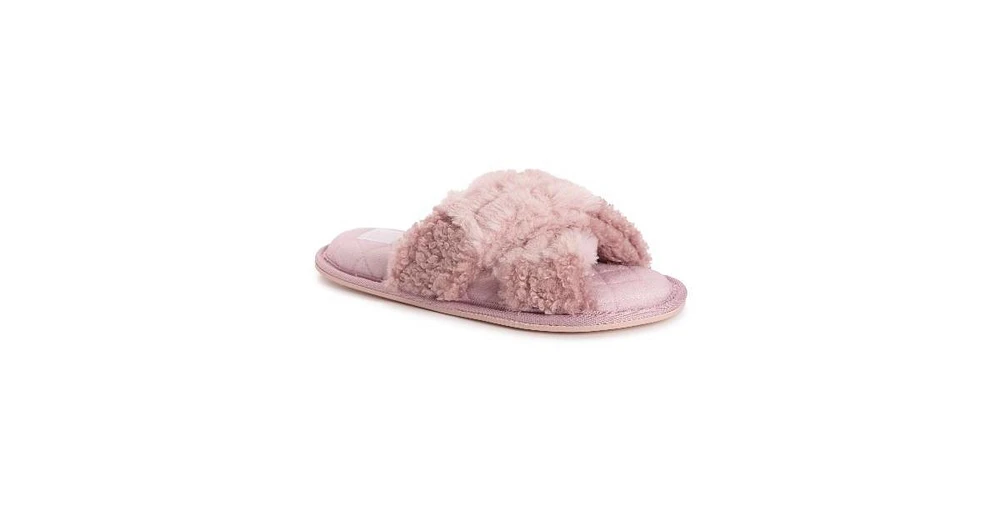 Muk Luks Women's Perley Criss Cross Slipper