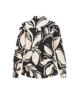 City Chic Plus Rosabella Print Shirt