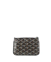Pre-Owned Goyard Mini Senat Zip Pouch Coated Canvas
