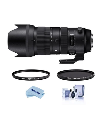 Sigma Sigma 70-200mm F2.8 Dg Os Hsm Sports Telephoto Zoom Lens for Nikon F Mount, Dslr Cameras (590955), Bundle with Hoya Nxt Plus 10-Layer Hmc Multi-