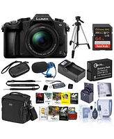 Panasonic Lumix Dmc-G85 Mirrorless Camera with 12-60mm f/3.5-5.6 Lens, Black, Bundle with 64GB Memory Card, Microphone, Tripod, Battery, Charger Kit,