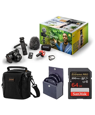 Nikon Z 30 Mirrorless Camera Creator's Kit, Bundle with 64GB Memory Card, Shoulder Bag, 46mm Filter Kit