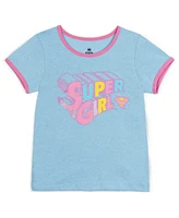 Justice League Girls Dc Comics Super Ringer T-Shirt