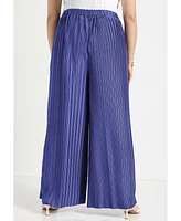 June + Vie Plus Plisse High-Rise Pants