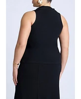 Eloquii Plus Cowl Halter Top