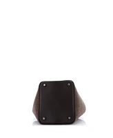 Pre-Owned HERMES Mm Picotin Lock Bag Felt with Leather