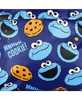 Sesame Street Backpack Cookie Monster All-Over Tossed Print School Book Bag
