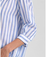 Pietro Brunelli Maternity Classic Collared 3/4 Sleeve Blouse Panarea