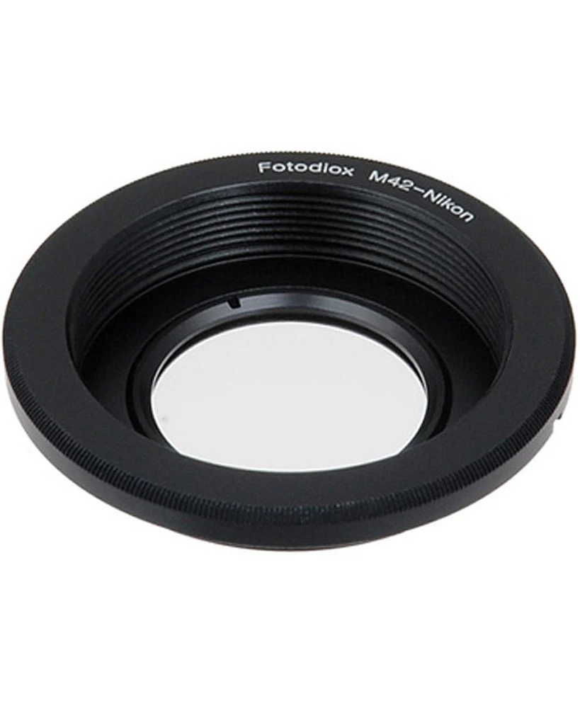 Fotodiox Pro Mount Adapter with 1.4x Multi-Coated Focus Correction Lens for M42 Lens to Nikon F Mount Camera