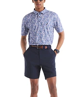 Nautica Men's Classic-Fit Moisture-Wicking Printed Performance Golf Polo Shirt