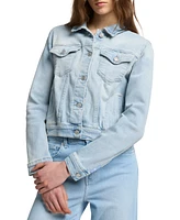 7 For All Mankind Women's Classic Denim Tucker Jacket