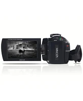 Minolta MN4K25NV 4K Ultra Hd 30MP 3" Touchscreen Camcorder with Night Vision, Black