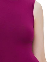 Kimi + Kai Women's Turtleneck Sleeveless Bodysuit Top