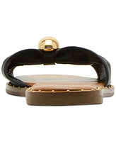 Steve Madden Women's Dipsy Knotted Embellished Slide Sandals