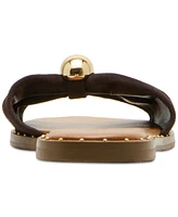 Steve Madden Women's Dipsy Knotted Embellished Slide Sandals